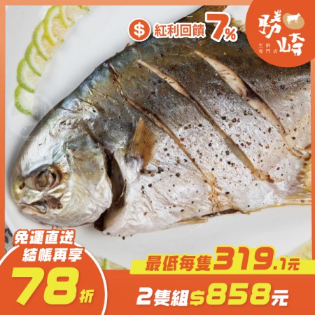 【免運直送】富貴金錩魚(1隻-750公克)