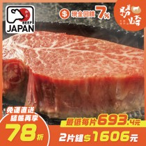 【免運直送】日本A4純種黑毛和牛厚切嫩肩菲力牛排(1片-250公克)